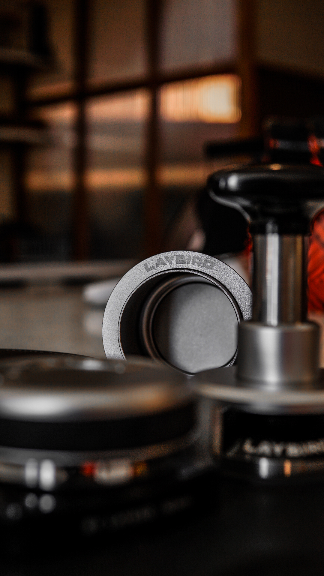 Detail shot of LAYBIRD ring on TriSpin