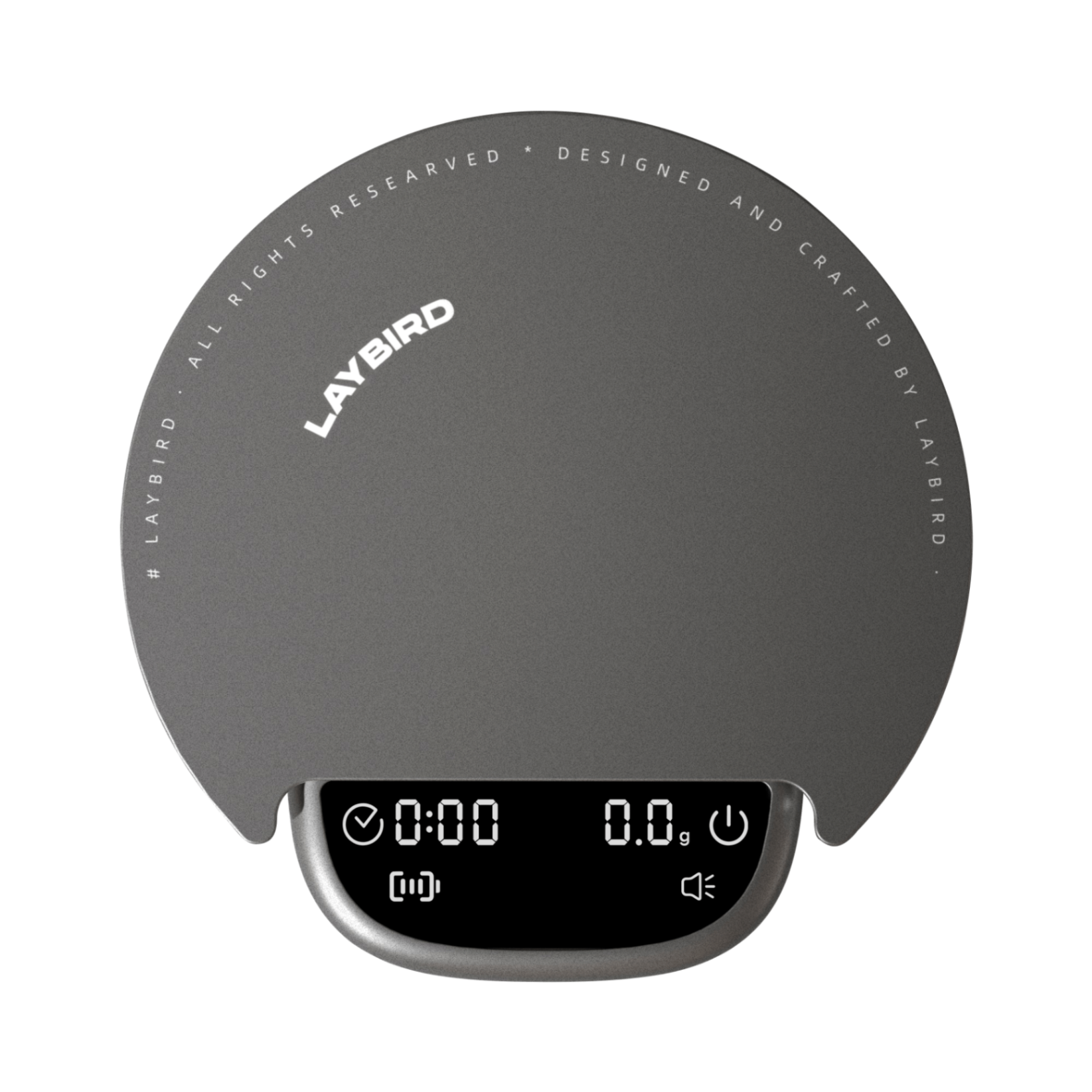 MagAttach coffee scale with extension platform attached top view