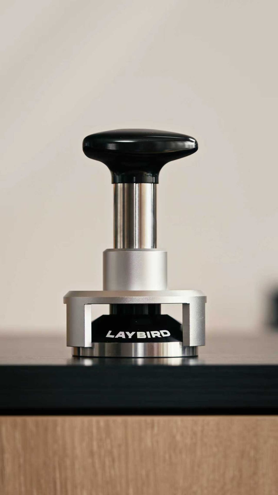 TriPress on timber counter