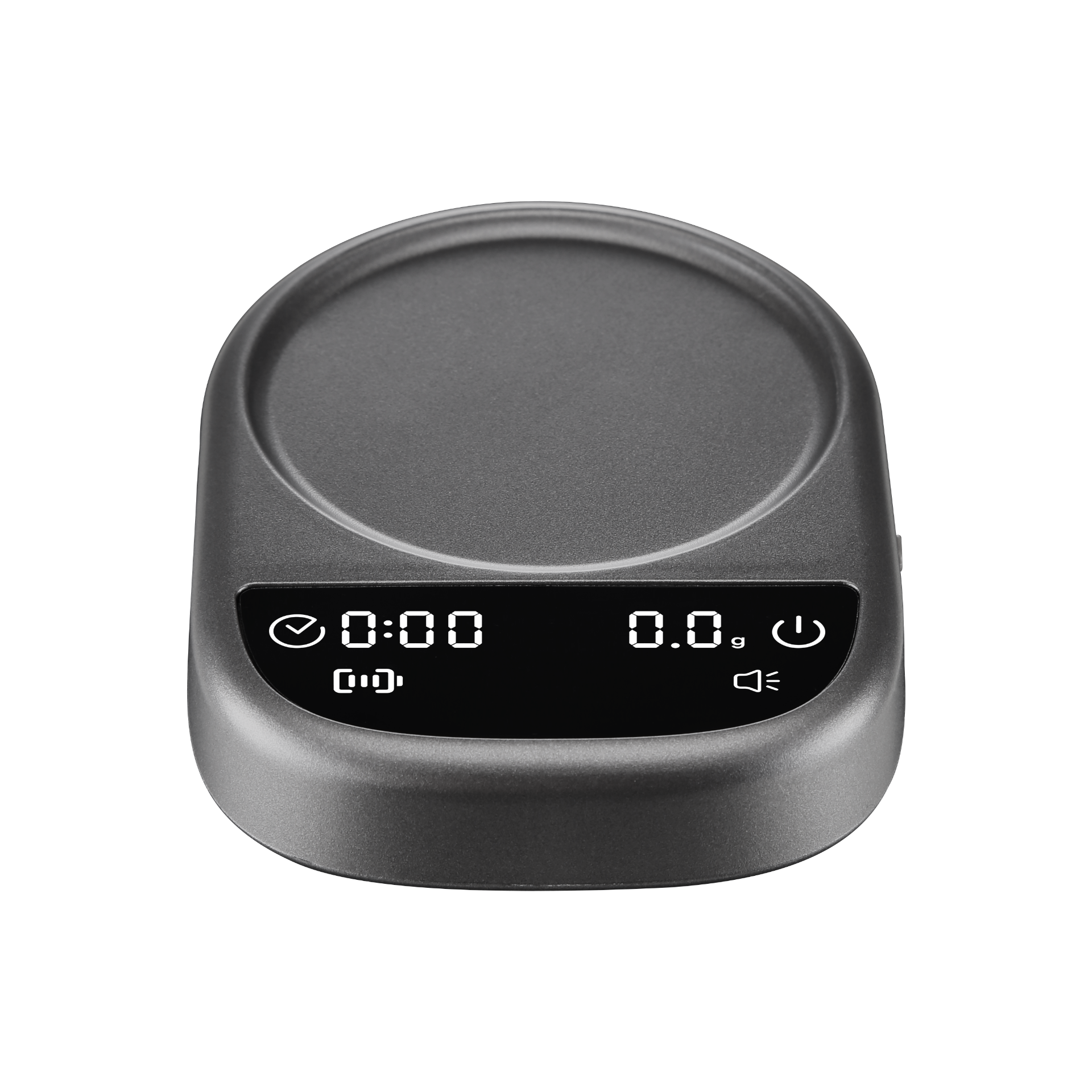 MagAttach coffee scale low front angle